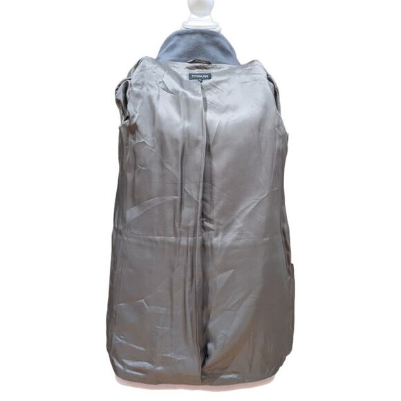 Patrizia Pepe Firenze Women's Color Block Grey & Tan Wool & Lama Coat Size EU 42 - Picture 9 of 12